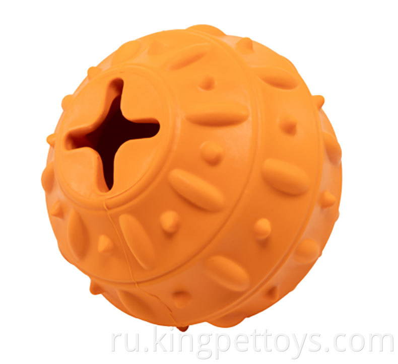 Interactive Food Dispensing Dog Treat Toy Ball